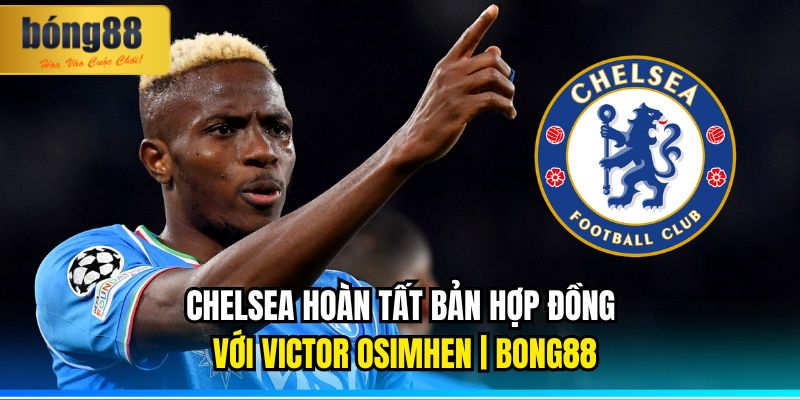 Chelsea Hoàn Tất Bản Hợp Đồng Với Victor Osimhen | BONG88 4 Chelsea hoàn tất bản hợp đồng với Victor Osimhen